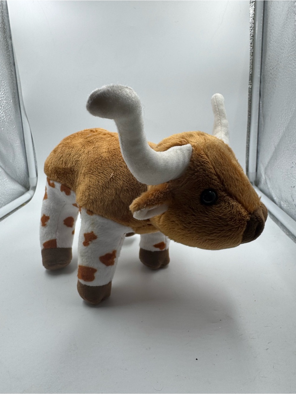 Miyoni by Aurora Plush 9” Cow Texas Longhorn Bull Steer Stuffed Animal Toy